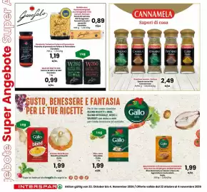 Volantino Interspar Pagina 6: 917 Garofalo Nudeln aus Hartweizengrieẞ aus Gragnano GGA versch. Formen Pasta di semola IGP