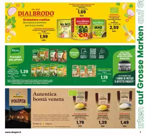 Volantino Interspar Pagina 7: Gelbe Polenta Polenta gialla Molino di Ferro €1,39, Polenta bianca Molino di Ferro €1,49