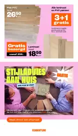 Kwantum folder Pagina 22: Plak PVC €26,50, Alle laminaat en PVC pakken