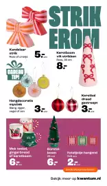 Kwantum folder Pagina 5: Mok teckel, gingerbread of kerstboom €6,00, Hangdecoratie mystiek €3,00
