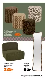Kwantum folder Pagina 7: Fauteuil Vasto €225,00, Poef Pescara €40,00