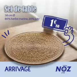 Catalogue Noz semaine 43 page 2: Set de table €1,80