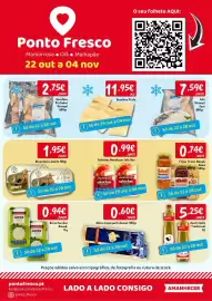 Folheto Ponto Fresco Página 1: Massa Esparguete Amanh €0,60, Feijão Frasco Amanh. Gama €0,74