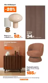 Kwantum folder Pagina 12: Fauteuil Luzarra €185,00, Behang Steffie €34,00