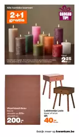 Kwantum folder Pagina 13: Rustieke kaarsen €2,25, Ladekastje Lozio €40,00