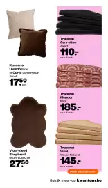 Kwantum folder Pagina 19: Vloerkleed Shepherd €27,50, Kussens Oviedo of Coria €17,50