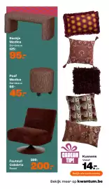 Kwantum folder Pagina 3: Fauteuil Calabria Roest €200,00, Poef Modica €45,00
