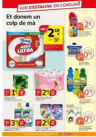 Catálogo Consum Página 23: Bref colgador wc power activ €2,49, Tenn limpiahogar superficies delicadas o multsuperficies €3,19