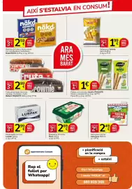 Catálogo Consum Página 5: Snatt's palitos €1,00, Asturiana nata para cocinar €2,49