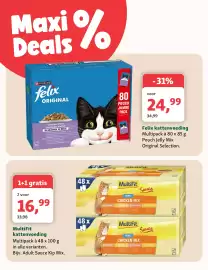 Maxi Zoo folder week 44 Pagina 9: MultiFit kattenvoeding €16,99, Felix kattenvoeding €24,99