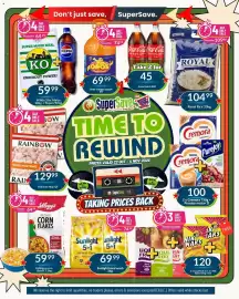 Super Save catalogue Page 1: Oros orange squash €69,99, Sunlight hand wash €69,99