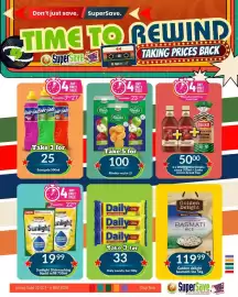 Super Save catalogue Page 2: Daily Laundry bar €33,00, Energade 500ml €25,00