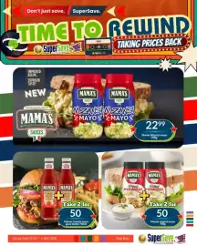 Super Save catalogue Page 23: Mama's Mzansi mayo €22,99, Mamas original mayo €50,00