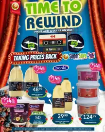 Super Save catalogue Page 33: Bonle yoghurt €124,99, Bonle Igula full cream €29,99