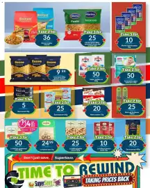 Super Save catalogue Page 40: Marino pasta €25,00, Eezee Macaroni €9,99