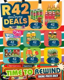 Super Save catalogue Page 42: Mr Orange / Rascals €42,00, Bashews assorted drinks €42,00