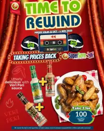 Super Save catalogue Page 6: Veri Peri sauce €100,00