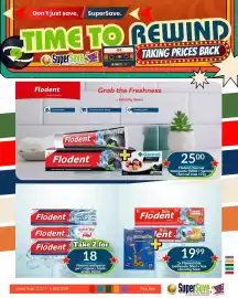 Super Save catalogue Page 62: Flodent charcoal toothpaste + Germol charcoal soap €25,00, Flodent kids toothpaste €19,99
