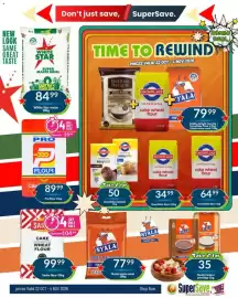 Super Save catalogue Page 7: Snowflake Easymix €50,00, Nyala instant porridge €35,00