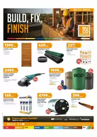 BUCO catalogue Page 1: ECO WATER TANK VERTICAL 2050L €1.999,00, 150L KWIKOT SUPERLINE DUAL GEYSER €4.799,00
