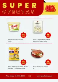 Encarte Angeloni semana 43 Página 4: SUPER OFERTAS Qualy cremosa com sol 500 R$ 10,99 Margarina Qualy Com Sal 500g Sadia NA