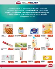 Volantino Mercatò Big Pagina 9: Bagnoschiuma rilassante ego selex €1,59, Dischetti levatrucoco Selex €0,84