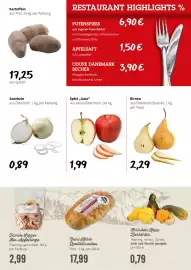 Der Grissemann Flugblatt Seite 3: Äpfel „Gala“ €1,99, Birnen €2,29
