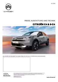 Citroen Flugblatt | C4 & ë-C4 Seite 1