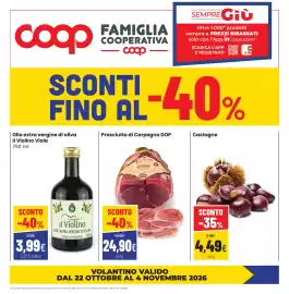 Volantino Coop famiglia cooperativa Pagina 1: Olio extra vergine di oliva Il Violino Viola €3,99