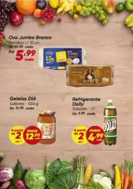 Tabloide Dia Página 3: Refrigerante Dolly Sabeores - 2l €4,99, Geleias dia €12,90