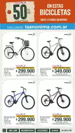 Catálogo La Anonima Página 28: Mountain bike azul fuel 26 rodado 26 earth 360 €299.900,00