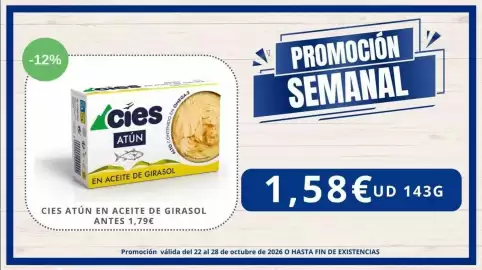 Folleto Cash Jesuman semana 43 Página 1: Atun en aceite de girasol €1,79