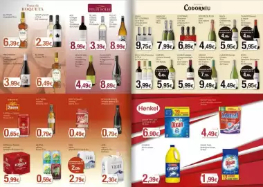 Folleto Supermercats Jespac Página 9: Roger de flor cava brut nature €4,49, Clamor raimat vi negre €4,46