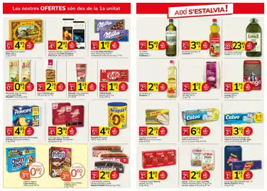 Folleto Supermercados Charter Página 3: Llaços Montes Lara €2,29, Borgesol oli de gira-sol €2,55
