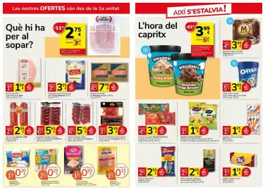 Folleto Supermercados Charter Página 5: Oreo gelat sabor vainilla amb galeta amb cacau €3,99, Grefusa pipes el piponazo €2,50