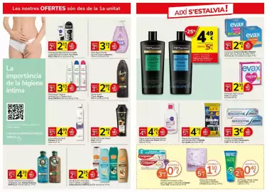 Folleto Supermercados Charter Página 9: Evax protector íntim normal €2,35