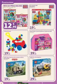 Folleto Alcampo Página 16: Trolley bloques €19,99, Lego friends: Casa de Muñecas Creativa portátil €39,99