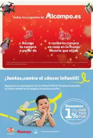Folleto Alcampo Página 2: Todos tus juguetes en Alcampo.es 1h. Recoge tu compra a partir de o recibe tu compra en casa en la