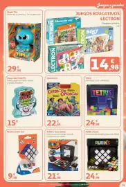 Folleto Alcampo Página 21: Tetris €24,98, Rubik's Race Game €21,98