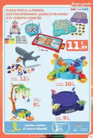 Folleto Alcampo Página 25: La ranita comebolas €10,99, Set de peonzas €9,99