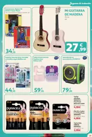 Folleto Alcampo Página 29: Mi guitarra de madera €27,99, Vtech LeapMOVE €79,99