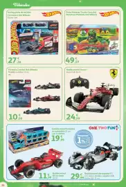 Folleto Alcampo Página 38: Hot Wheels Pista Monster Trucks Caos del Monstruo Mutante €49,59, Radiocontrol Ferrari €24,99