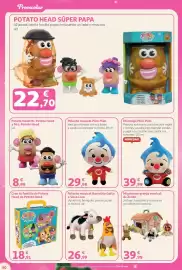 Folleto Alcampo Página 50: Zenón mi primera granja musical €39,99, Peluche musical Bartolito Gallo o Vaca Lola €26,99