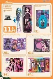 Folleto Alcampo Página 68: Monster High Pocima Mágica con muneca sorpresa €61,99, Monster High Muñeca Tamaño Aterrador €9,99