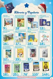 Folleto Alcampo Página 77: Pequeña biblioteca Bluey o Peppa Pig €9,45, Peluche + libro El pollo Pepe €18,95