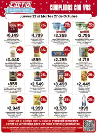 Catálogo Coto semana 43 Página 1: Yogurísimo yogur griego natural sin endulzar €3.359,00