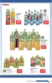 Makro gazetka Strona 33: Mus Kubuś €1,95, Napój Kubuś Waterrr €2,19