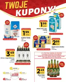 Społem Częstochowa gazetka tydzień 43 Strona 2: Masło extra Kanka €2,99, Znicz nagrobkowy Luks 65B 22H €3,49