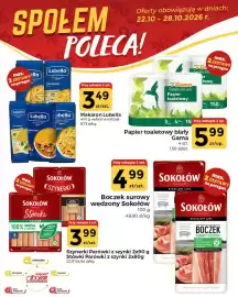 Społem Częstochowa gazetka tydzień 43 Strona 3: Makaron Lubella €3,49, Papier toaletowy biały Gama €5,99