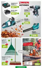 Salzburger Lagerhaus Flugblatt Seite 5: Elastonbesen mit Stiel €15,99, Makita Schlagbohrschrauber €139,00
